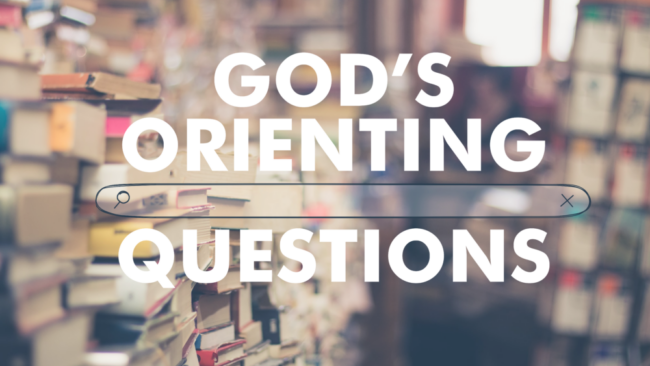God's Orienting Questions