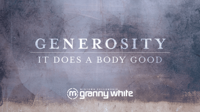 Generosity: It Does a Body Good